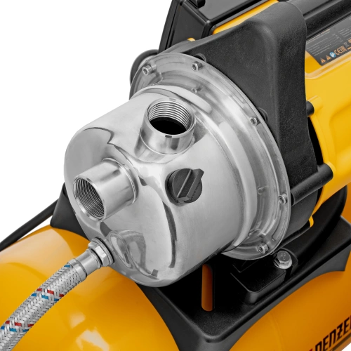 Насосная станция PS800X, 800 Вт, 3200 л/ч, ресивер 24 л, подъем 38 м, нержавейка Denzel по ценам производителя в Воронеже с доставкой по всей России