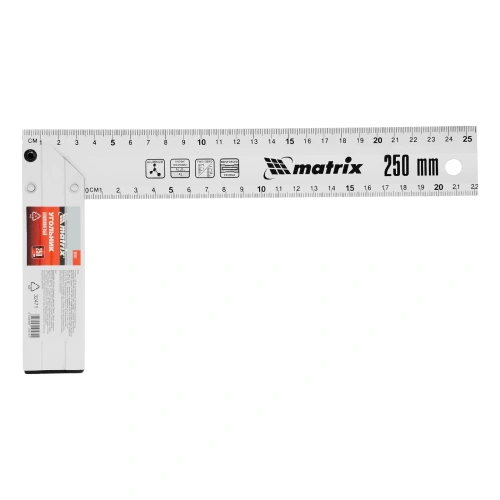 Угольник, 250 мм, алюминиевый, литой Matrix по ценам производителя в Воронеже с доставкой по всей России