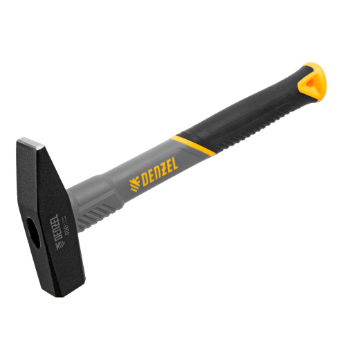 Молоток слесарный, 400 г, кованый, фибергласовая рукоятка c TPR покрытием Denzel по ценам производителя в Воронеже с доставкой по всей России