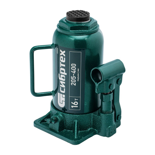 Домкрат гидравлический бутылочный, 16 т, 205-400 мм Сибртех по ценам производителя в Воронеже с доставкой по всей России