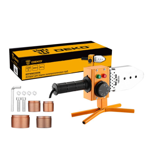 Аппарат для сварки полипропиленовых труб DEKO RPPWM2300W, 4 насадки (20-40 мм) по ценам производителя в Воронеже с доставкой по всей России