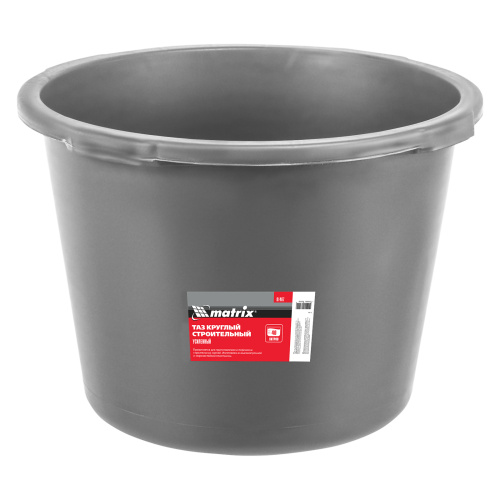 Таз круглый строительный усиленный, 40 л Matrix по ценам производителя в Воронеже с доставкой по всей России
