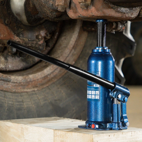 Домкрат гидравлический бутылочный, 8 т, h подъема 222-447 мм Stels по ценам производителя в Воронеже с доставкой по всей России