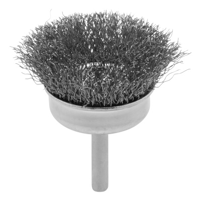 Щетка для дрели, 50 мм, "чашка" со шпилькой, витая проволока 0.3 мм Сибртех по ценам производителя в Воронеже с доставкой по всей России
