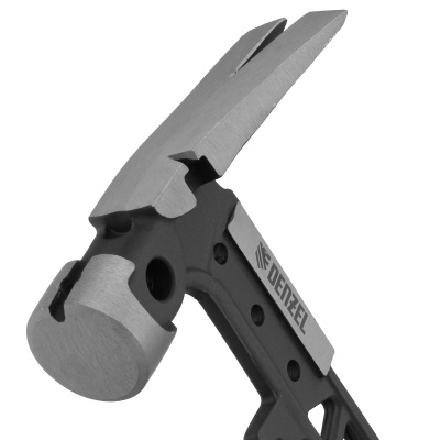 Молоток строительный 450 г, цельнокованый,боек с магнитом, двухкомп. обрезин. рук-ка Denzel по ценам производителя в Воронеже с доставкой по всей России