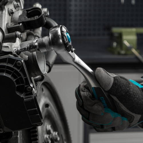 Набор торцевых головок, трещотка 120 зубьев, 1/2", CrV, 36 предметов Gross по ценам производителя в Воронеже с доставкой по всей России