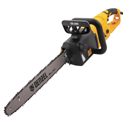 Пила цепная электрическая EDS-2000, 2 кВт,продольная, шина 40 см, шаг 3/8, паз 1.3 мм, 56 звеньев Denzel по ценам производителя в Воронеже с доставкой по всей России