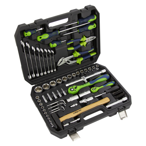 Набор инструментов 76 предметов CrV, 1/2", 1/4" Сибртех по ценам производителя в Воронеже с доставкой по всей России
