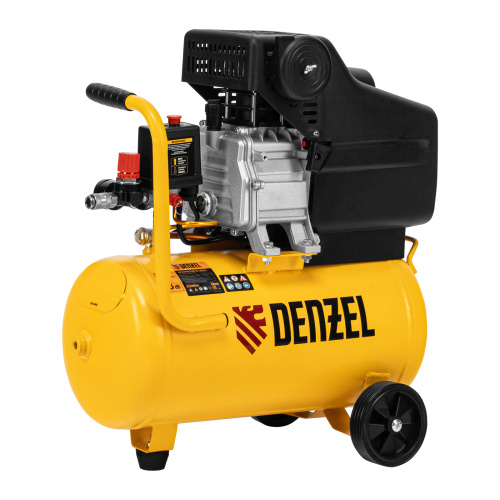 Компрессор воздушный DC1500/24, прямой привод, 1.5 кВт, 24 литра, 220 л/мин Denzel по ценам производителя в Воронеже с доставкой по всей России