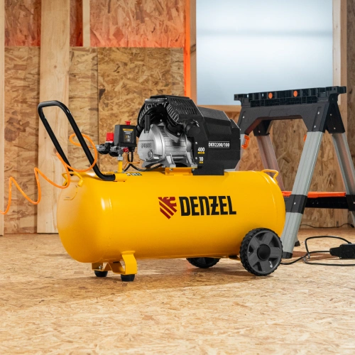 Компрессор воздушный DKV2200/100, Х-PRO 2.2 кВт, 400 л/мин, 100л Denzel по ценам производителя в Воронеже с доставкой по всей России