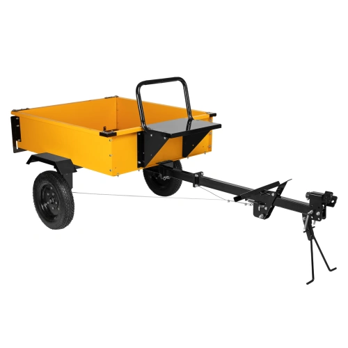 Прицеп для мотоблока TT-500, оцинк., груз. 500 кг, рег. сцепка, колеса 4.00-10, в упаковке Denzel по ценам производителя в Воронеже с доставкой по всей России