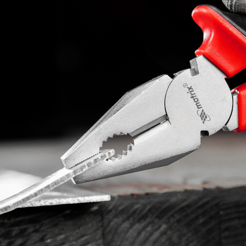 Плоскогубцы Nickel, никелированные 200 мм, двухкомпонентные рукоятки Matrix по ценам производителя в Воронеже с доставкой по всей России