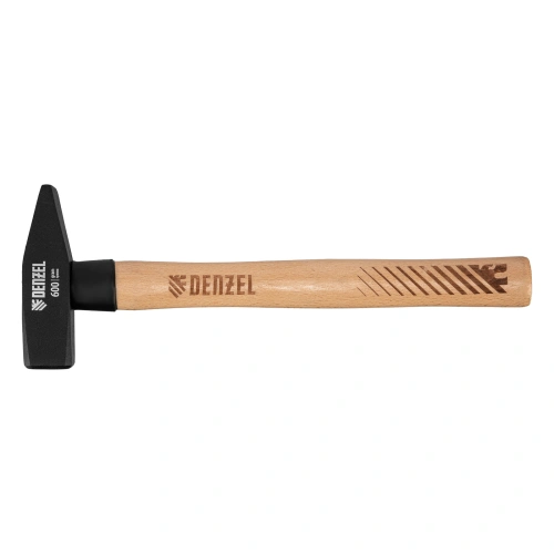 Молоток слесарный, 600 г, кованый квадратный боек, буковая рукоятка Denzel по ценам производителя в Воронеже с доставкой по всей России