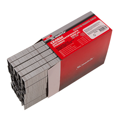 Скобы для пневматического степлера, 22 мм, ширина 1.2 мм, толщина 0.6 мм, ширина скобы 11.2 мм, 5000 шт Matrix по ценам производителя в Воронеже с доставкой по всей России