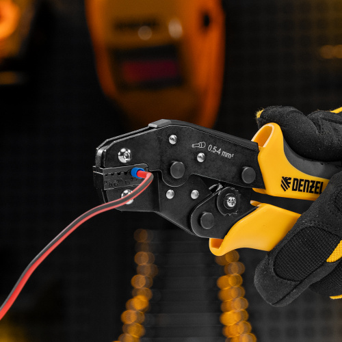 Клещи для обжима наконечников штыревых НШВ, НШВИ, НШВИ-2, 0,5-4 мм2 Denzel по ценам производителя в Воронеже с доставкой по всей России