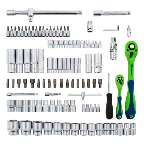 Набор инструментов 108 предметов, CrV, 1/2", 1/4" Сибртех по ценам производителя в Воронеже с доставкой по всей России