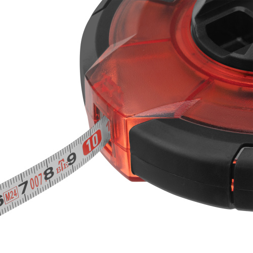 Рулетка геодезическая 50 м х 12,5 мм, закрытый корпус, стальная лента, односторонняя шкала, Pro Matrix по ценам производителя в Воронеже с доставкой по всей России