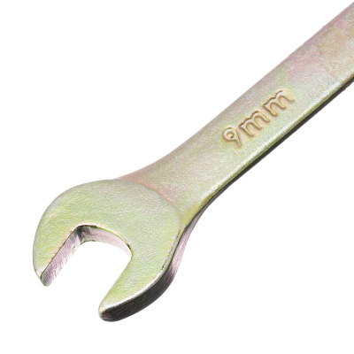 Ключ комбинированный, 9 мм, желтый цинк Сибртех по ценам производителя в Воронеже с доставкой по всей России