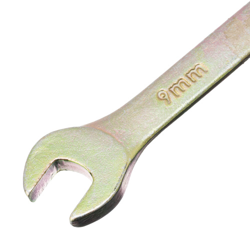 Ключ комбинированный, 9 мм, желтый цинк Сибртех по ценам производителя в Воронеже с доставкой по всей России