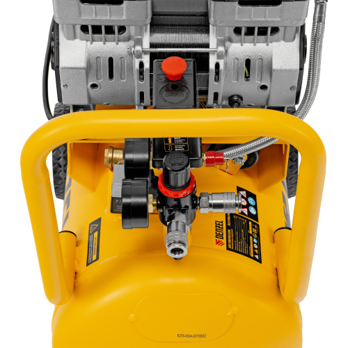 Компрессор безмасляный, малошумный DLS 1500/50, 1500 ВТ, 2x750, 50 л, 260 л/мин Denzel по ценам производителя в Воронеже с доставкой по всей России