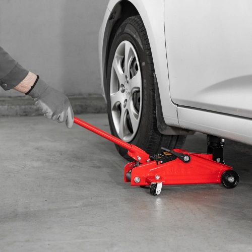 Домкрат гидравлический подкатной, 2 т, h подъема 140-285 мм, в пластиковом кейсе, compact Sparta по ценам производителя в Воронеже с доставкой по всей России