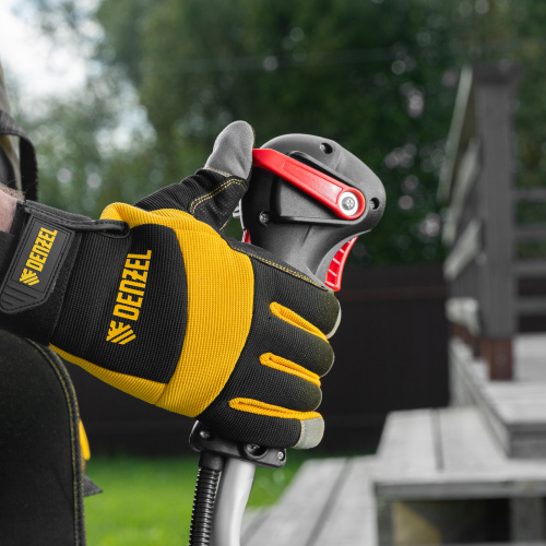 Триммер бензиновый DT-52E, 52 см3, неразъемная штанга, электростартер, состоит из 2 частей Denzel по ценам производителя в Воронеже с доставкой по всей России