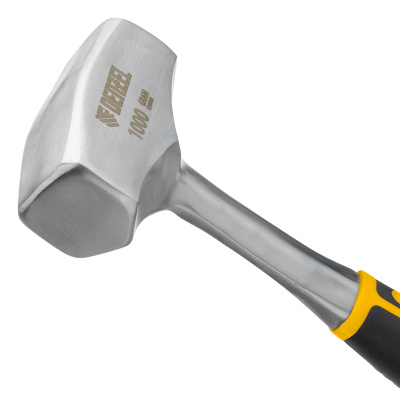 Кувалда 1 кг, цельнометаллическая, двухкомпонентная рукоятка Denzel по ценам производителя в Воронеже с доставкой по всей России