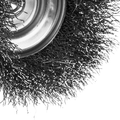 Щетка для дрели, 75 мм, Чашка, со шпилькой, нержавеющая витая проволока Denzel по ценам производителя в Воронеже с доставкой по всей России