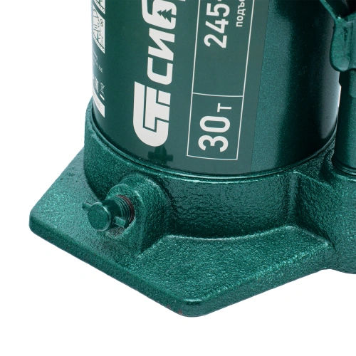 Домкрат гидравлический бутылочный, 30 т, 245-385 мм Сибртех по ценам производителя в Воронеже с доставкой по всей России