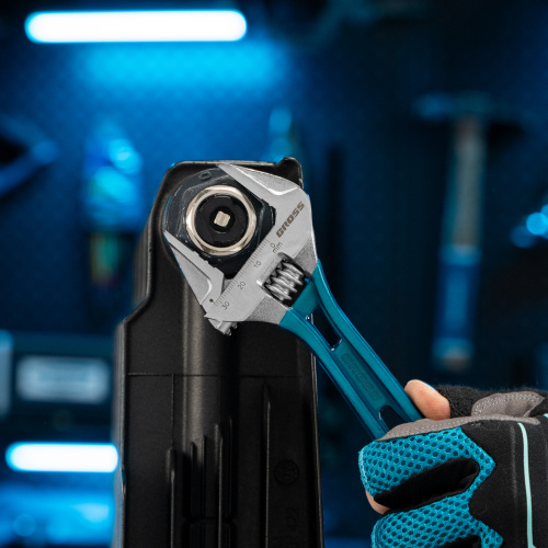 Ключ разводной 200 мм, CrV, облегченный Gross по ценам производителя в Воронеже с доставкой по всей России