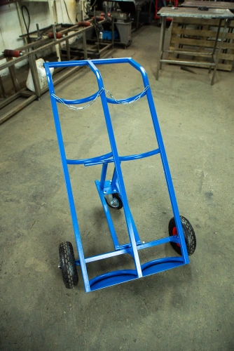 Тележка для газовых баллонов TOR ГБ-2, 2 баллона (250 пневмо колеса + 160 поворотное) по ценам производителя в Воронеже с доставкой по всей России