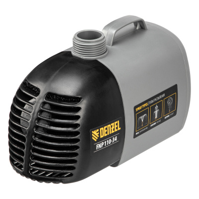 Насос фонтанный FNP110-34, 112 Вт, подъем 3,4 м, 3400 л/ч, колокольчик/каскад/гейзер Denzel купить в Москве с доставкой по всей России | ProtosMarket.ru