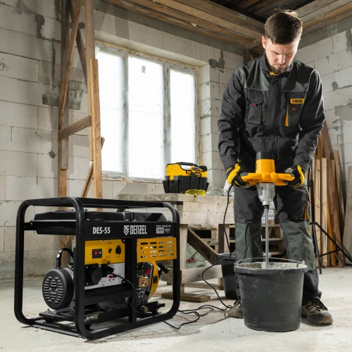 Генератор дизельный DES-55, 5,5 кВт, 230 В, 11 л, ручной стартер Denzel по ценам производителя в Воронеже с доставкой по всей России
