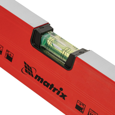 Уровень алюминиевый магнитный, 1800 мм, фрезерованный, 3 глазка (1 зеркальный) усиленный Matrix по ценам производителя в Воронеже с доставкой по всей России