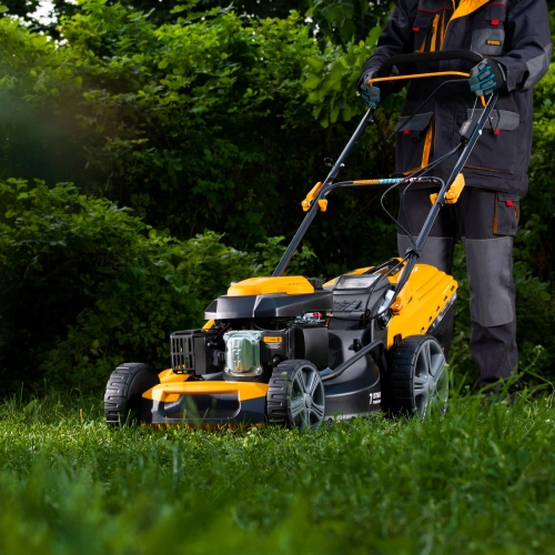 Газонокосилка бензиновая GLD-520SP, 196 куб.см, ширина 52 см, привод, 7 уровней,травосборник 60 л Denzel по ценам производителя в Воронеже с доставкой по всей России