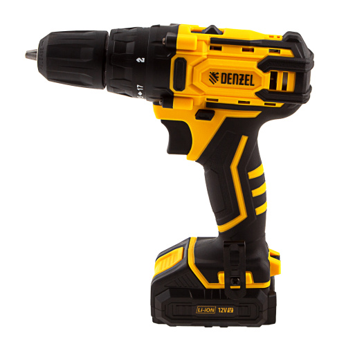 Дрель-шуруповерт аккумуляторная CDL-12-01CB, Li-Ion, 12 В, 1 акк. Denzel по ценам производителя в Воронеже с доставкой по всей России