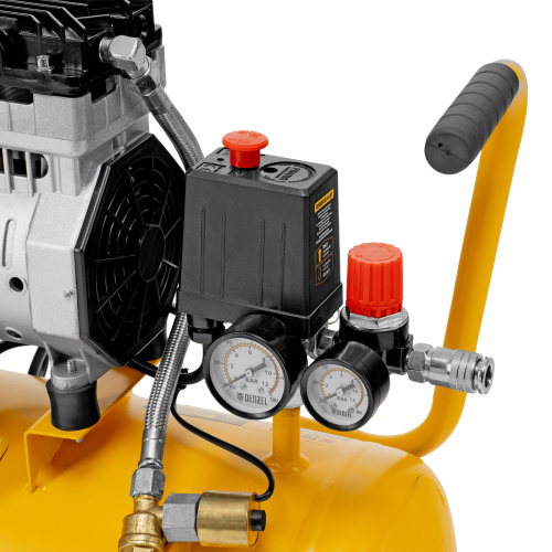 Компрессор DLS950/24 безмаслянный малошумный 950 Вт, 165 л/мин, ресивер 24 л Denzel по ценам производителя в Воронеже с доставкой по всей России