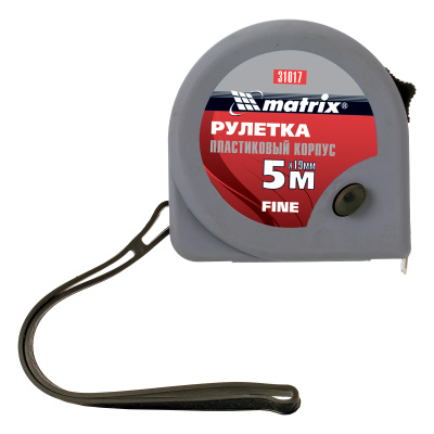 Рулетка Fine,5 м х 19 мм,пластиковый корпус Matrix по ценам производителя в Воронеже с доставкой по всей России