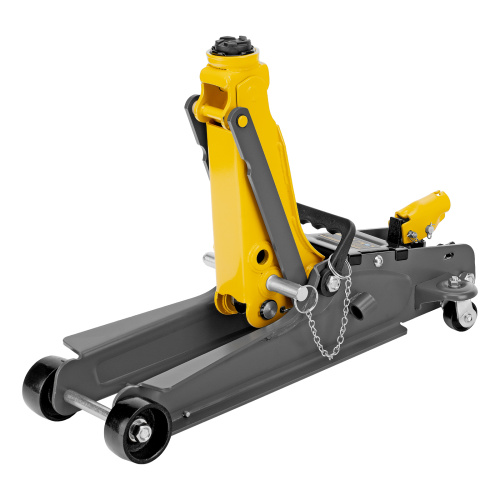 Домкрат гидравлический подкатной с фиксатором, 2,5 т, 85-385 мм Denzel по ценам производителя в Воронеже с доставкой по всей России