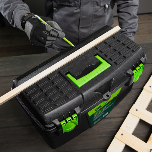 Ящик для инструмента, 530 х 275 х 290 мм, 21", пластик Сибртех по ценам производителя в Воронеже с доставкой по всей России