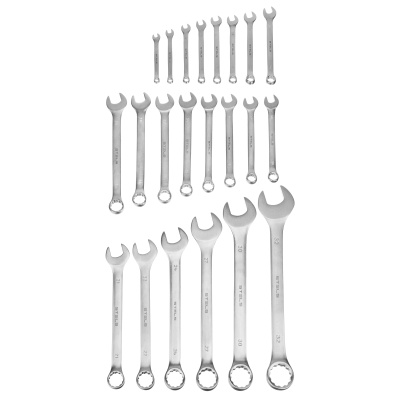 Набор ключей комбинированных 6-32 мм, 22 шт, CrV, матовый хром Stels по ценам производителя в Воронеже с доставкой по всей России