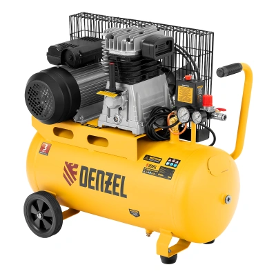 Компрессор воздушный BCI2300/50, ременный привод, 2.3 кВт, 50 литров, 400 л/мин Denzel по ценам производителя в Воронеже с доставкой по всей России
