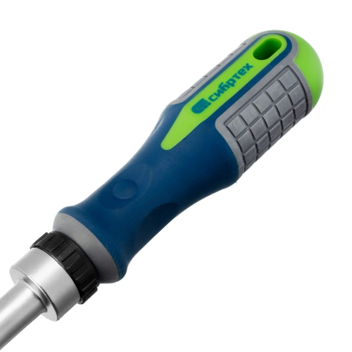 Отвертка реверсивная с набором бит и торцевых головок, 25 шт, CrV, чехол Сибртех по ценам производителя в Воронеже с доставкой по всей России