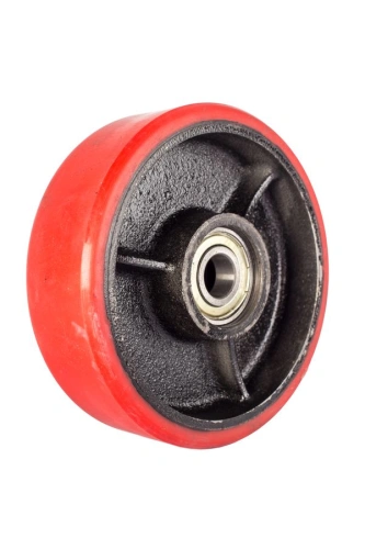 Колесо полиуретан 160х50 мм с подшипником для тележек гидравлических JC/DF-III/DB/BFC/AC(LH) по ценам производителя в Воронеже с доставкой по всей России