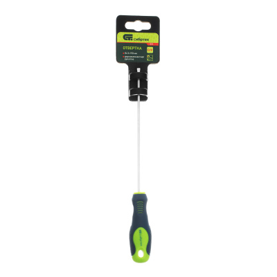 Отвертка, SL3 х 150 мм, CrV, двухкомпонентная рукоятка Сибртех по ценам производителя в Воронеже с доставкой по всей России