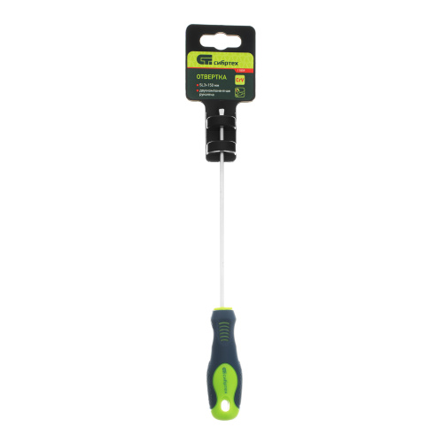 Отвертка, SL3 х 150 мм, CrV, двухкомпонентная рукоятка Сибртех по ценам производителя в Воронеже с доставкой по всей России