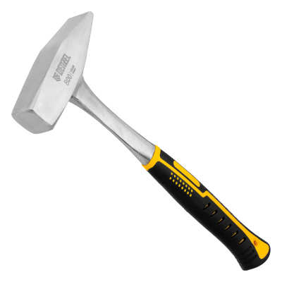 Молоток слесарный 800 г, цельнометаллический, двухкомпонентная рукоятка Denzel по ценам производителя в Воронеже с доставкой по всей России