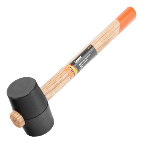 Киянка резиновая, 225 г, черная резина, деревянная рукоятка Sparta по ценам производителя в Воронеже с доставкой по всей России