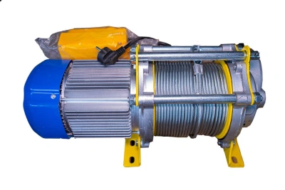 Лебедка электрическая  300/600кг  60/30м с канатом 220В 24м/мин алюминиевый корпус TOR KCD (TSA) по ценам производителя в Воронеже с доставкой по всей России