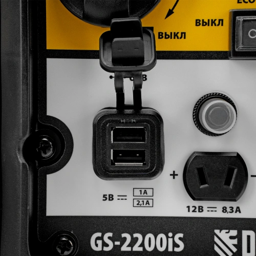 Генератор инверторный GS-2200iS, 2,2 кВт, 230 В, закрытый корпус, ручной старт DENZEL по ценам производителя в Воронеже с доставкой по всей России